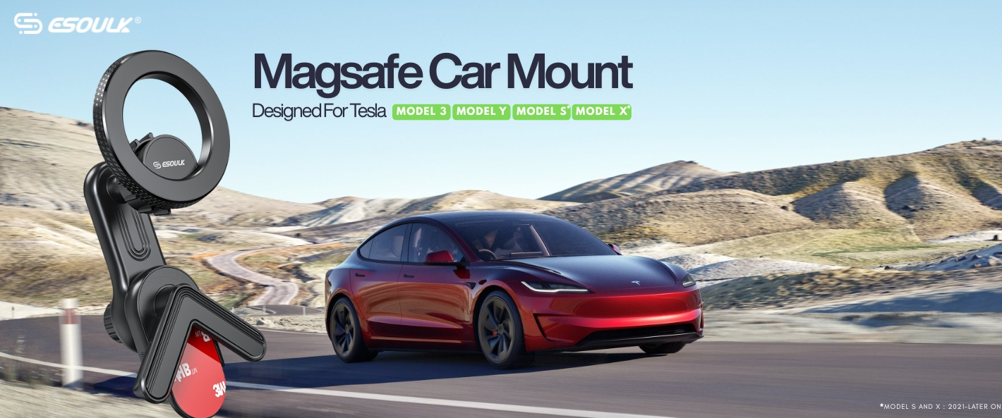 Tesla magsafe car phone mount