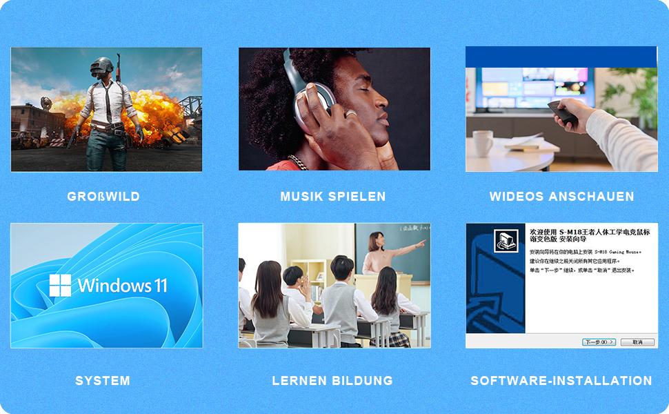 External Blu-ray Drive for Laptops, 7 in 1 External Blu Ray CD DVD Drive, BD/CD/DVD Drive, 3D Blu-ra