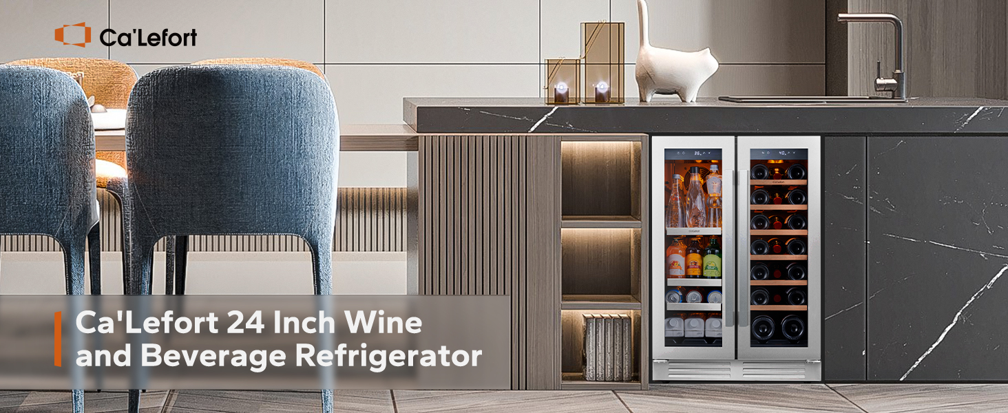 Ca'Lefort 24 Inch Wine and Beverage Refrigerator