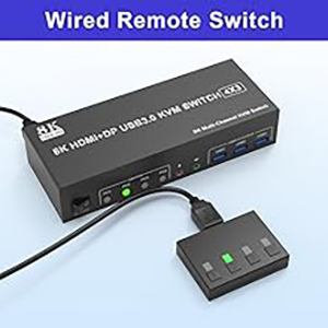 Wired Remote Control Using the wired extension button, you can place the switcher outside the workin