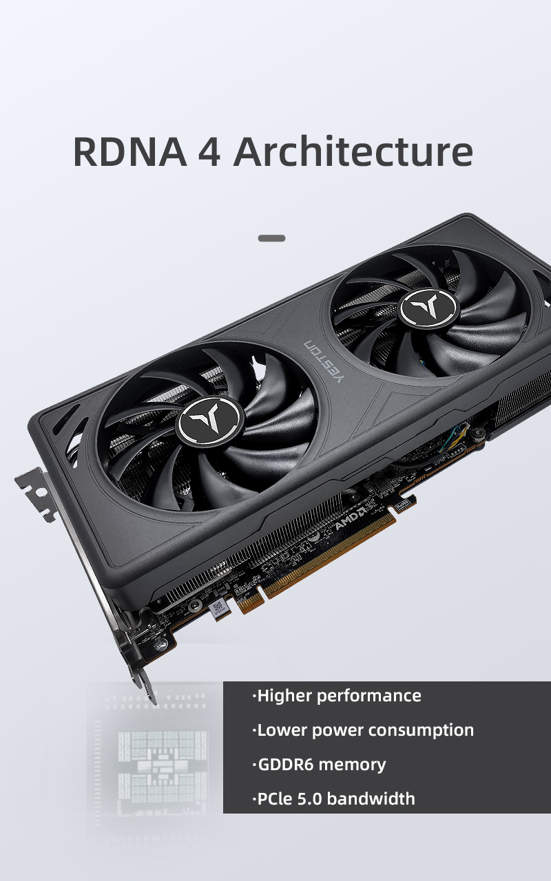 Yeston GAEA Radeon RX 9070 XT Graphics Card RX9070XT - Newegg.com