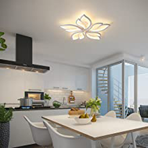 Modern Ceiling Light,23.6” Dimmable LED Chandelier Flush Mount ...