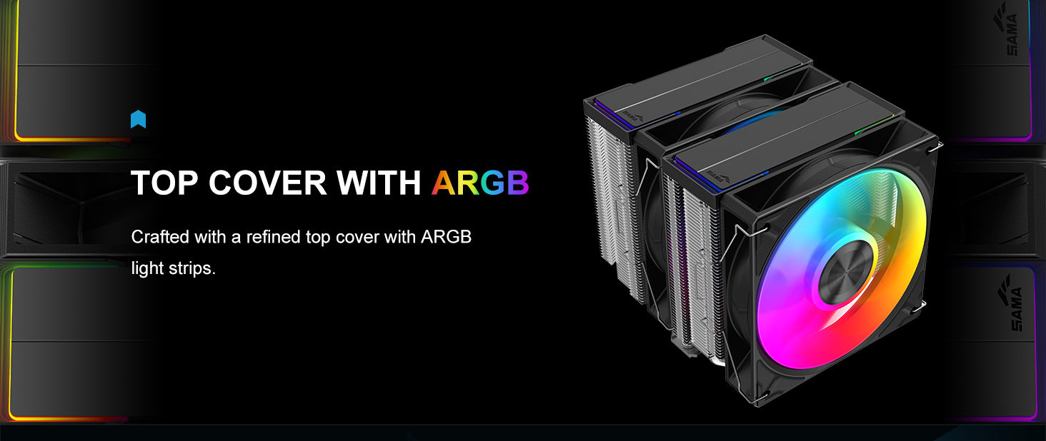 SAMA A60L Dual-Tower CPU Air Cooler