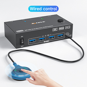 Wired Switch  Upgraded wired remote control(1.5m) features larger buttons for more comfortable and