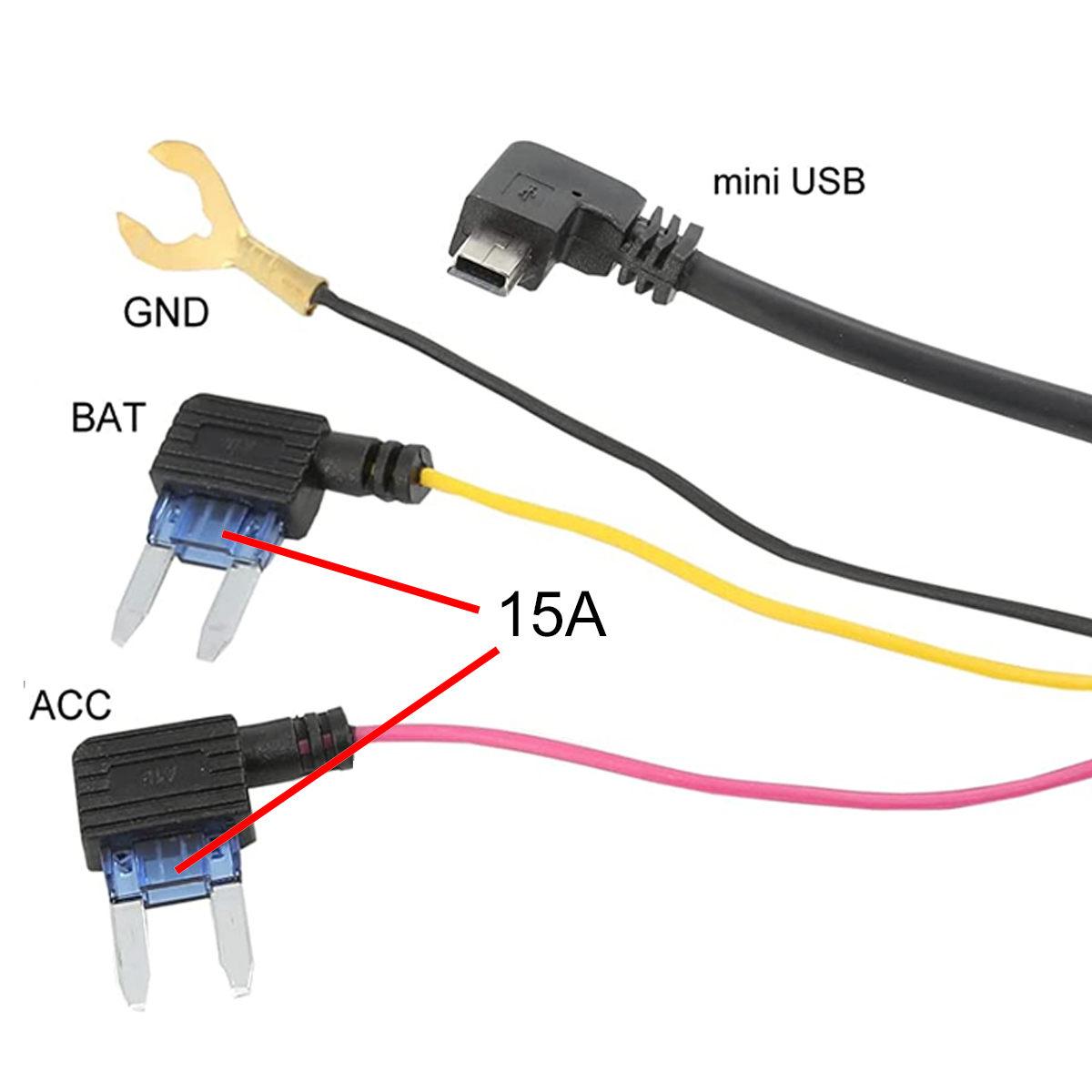 INSEETECH Hardwire Kit, Dash Cam Hardwire Kit with 12-24V to 5V