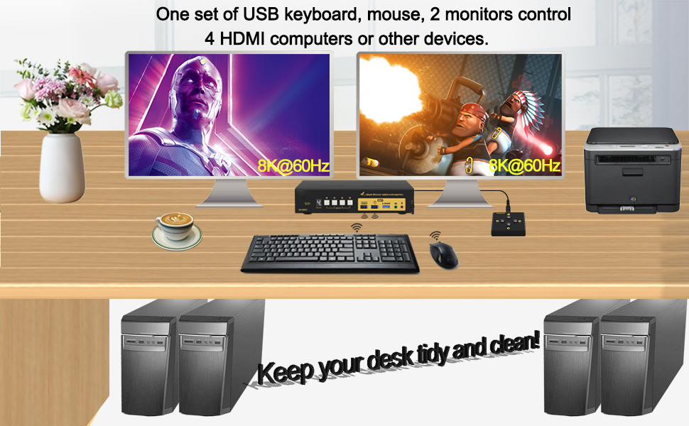 How to Get keyboard and mouse work:  Make sure the included USB 3.0 cables are connected from a USB