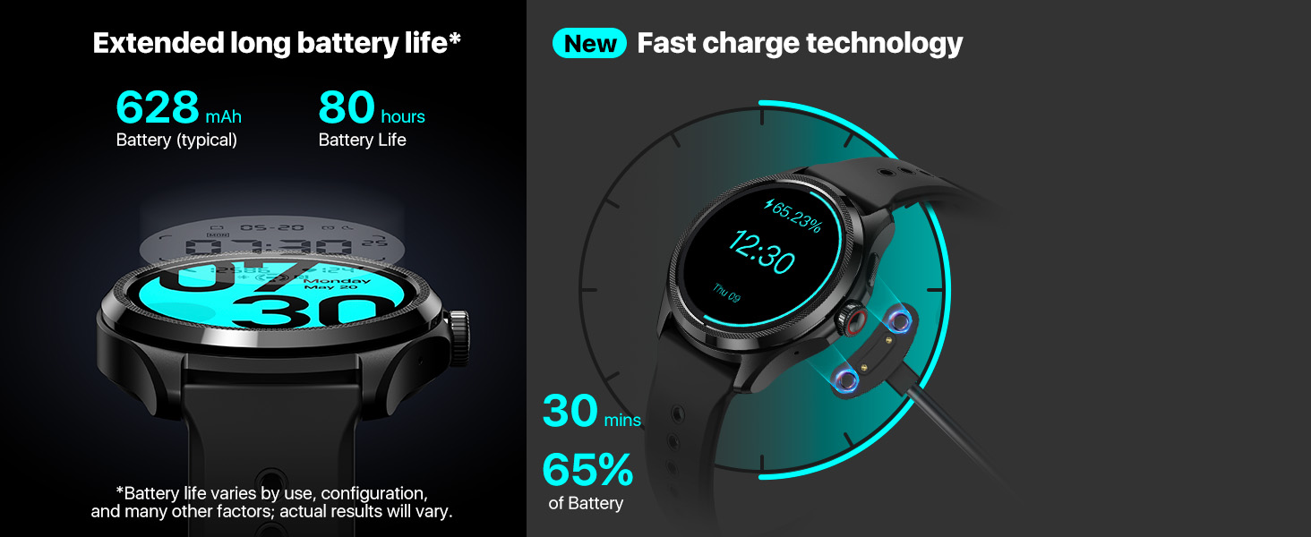 Best battery life hot sale wear os