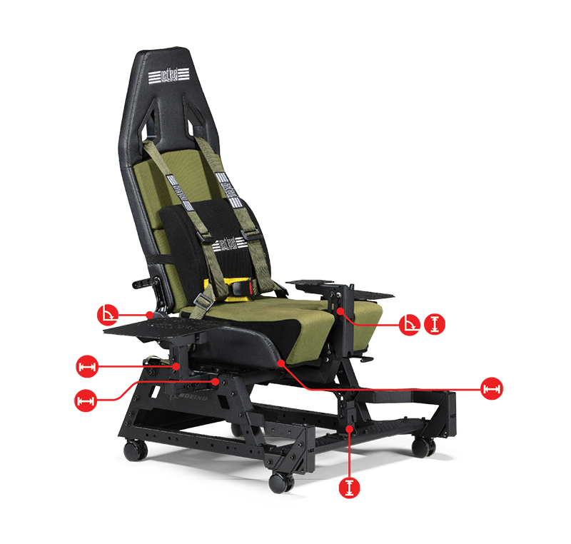 Next Level Racing Flight Seat Pro Boeing Military Edition