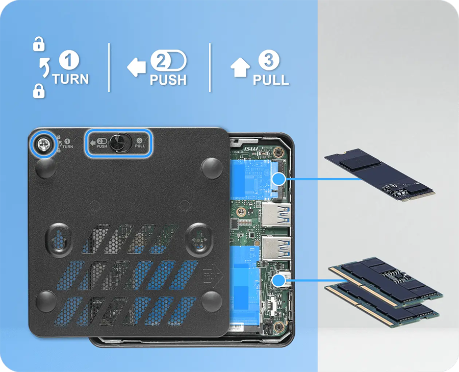 MSI Cubi NUC AI+ 3MG mini PC Barebone