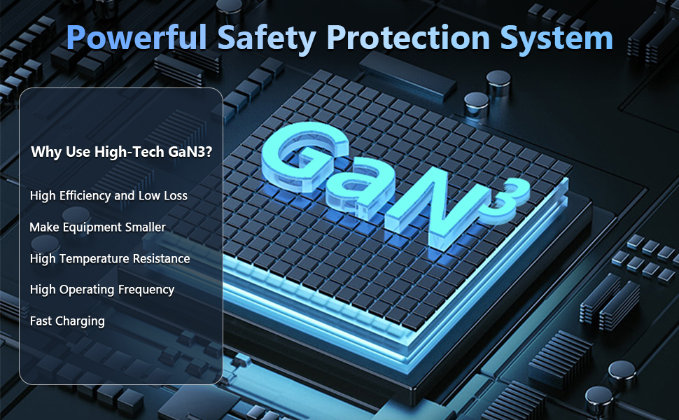 USB C Charger Block, 240W GaN USB C 6-Port Charger Station, Laptop Power PD Adapter with Touch Contr