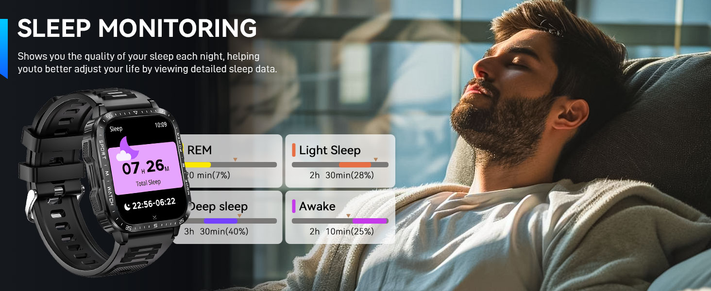 Smart Notification & Fitness Tracker & 110+ Sports Modes