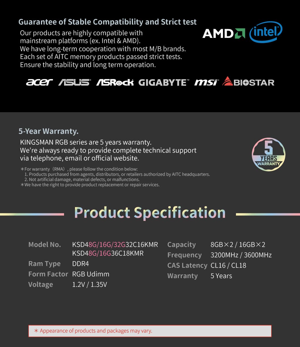 DDR4, RGB, UDIMM, PC, DIY, XMP, GAMING