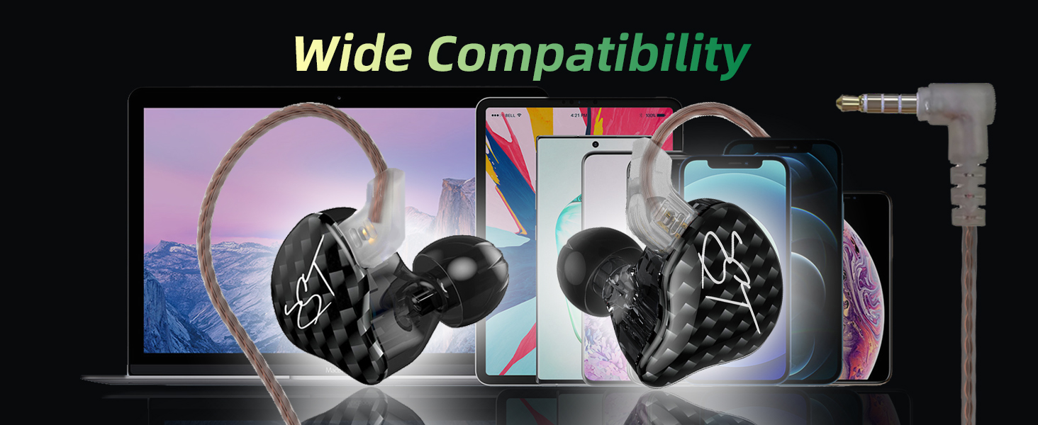 KZ ZST Colorful Hybrid Banlance Armature with Dynamic Ear Earphone Without Microphone