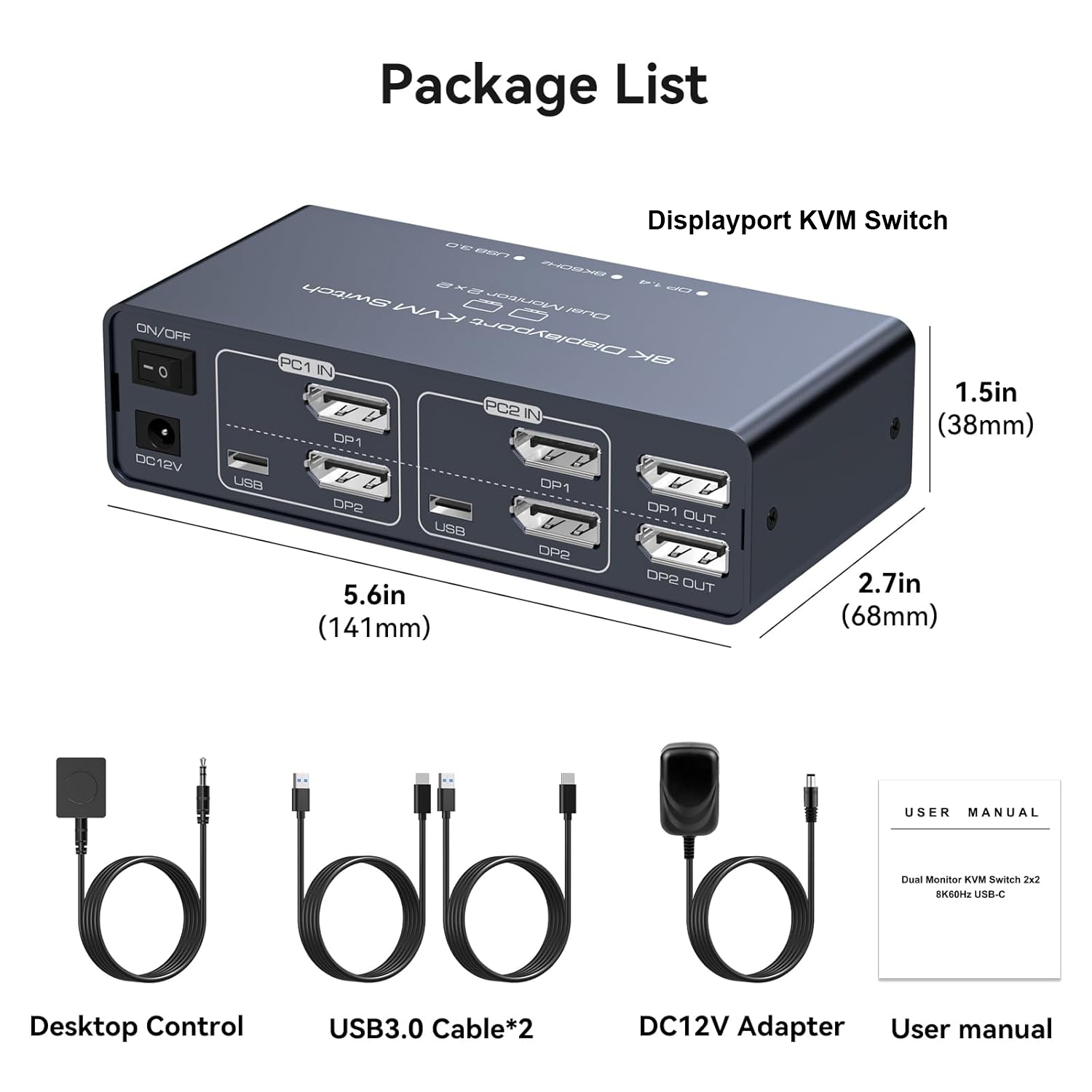 Supports resolutions up to 8K@60Hz/4K@120Hz, and is backward compatible with 4K@60hz, 4K@30hz, 1080P