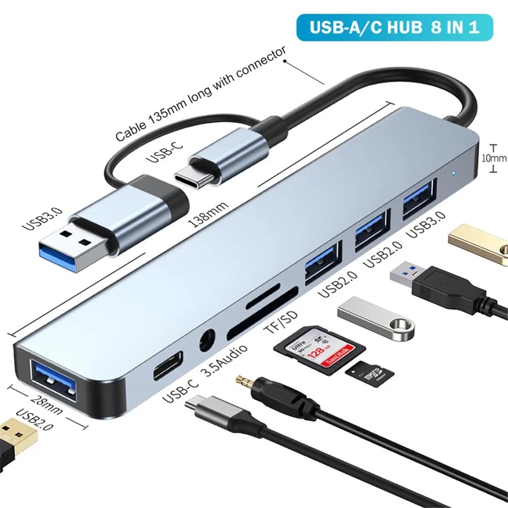 8in1 USB C Multiport Adapter