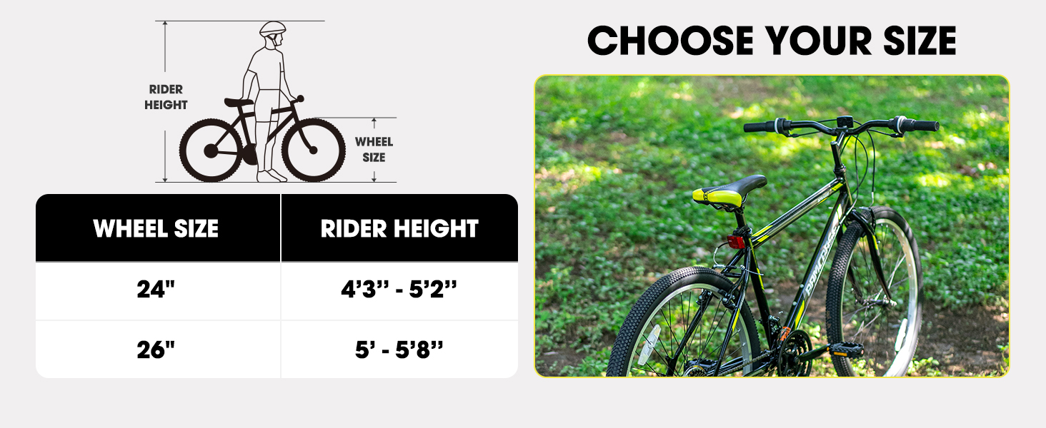 womens mountain bike 24 in 26 inch lightweight frame