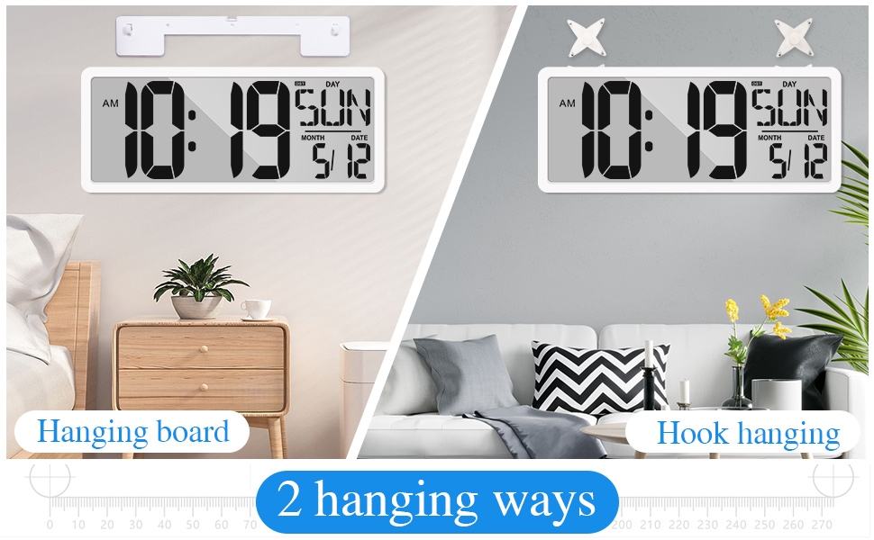 The large digital wall clock with backlight hard to beat as an office clock, classroom clock. It wor