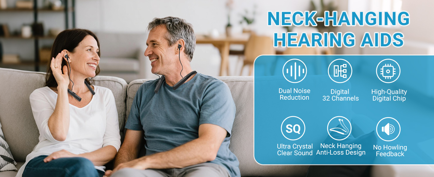 NECK-HANGING HEARING AIDS