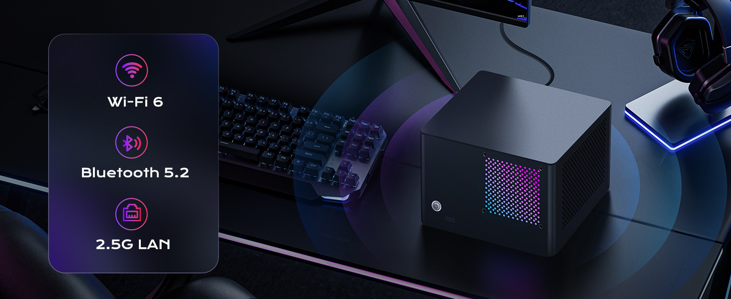 Cheap Mini Gaming PC ITX Tower Desktop Computers Windows 11 Prebuilt SSD NAS Computadora De Escritor