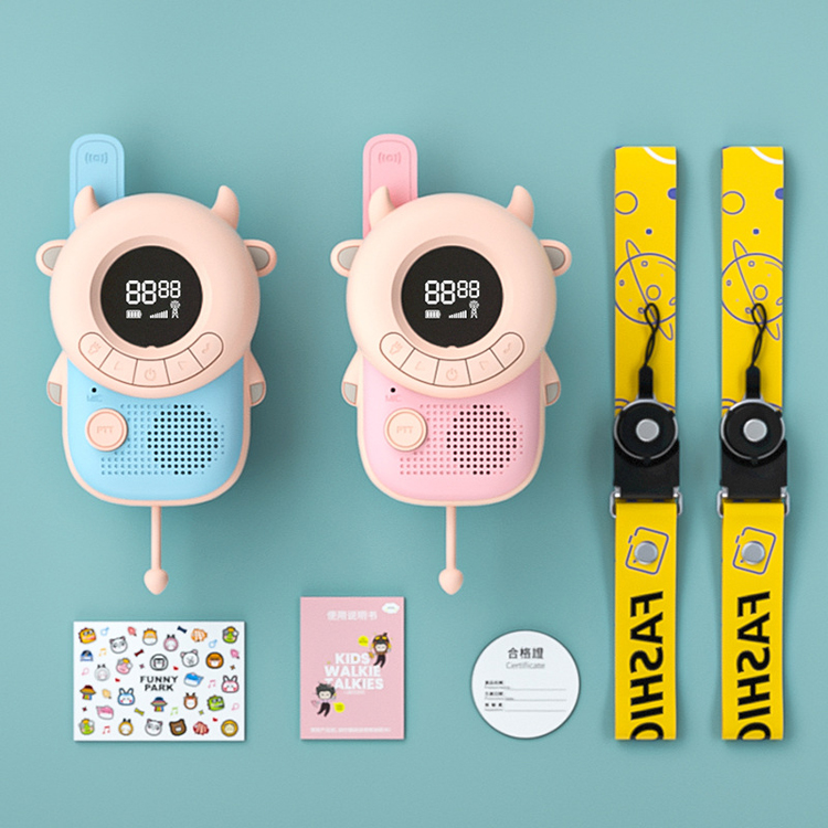 Wsirak 3KM walkie talkie 1000mAh girls boys rechargeable toys mini portable  cute funny intercom kids walkie talkie 