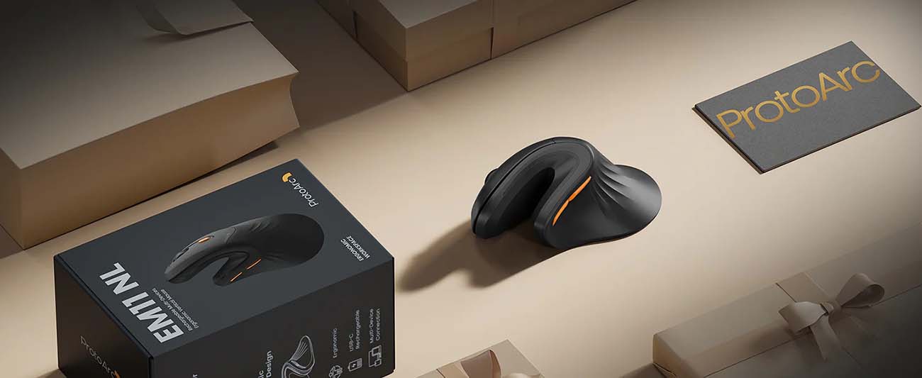 ProtoArc® EM11 NL Bluetooth Ergonomic Vertical Mouse