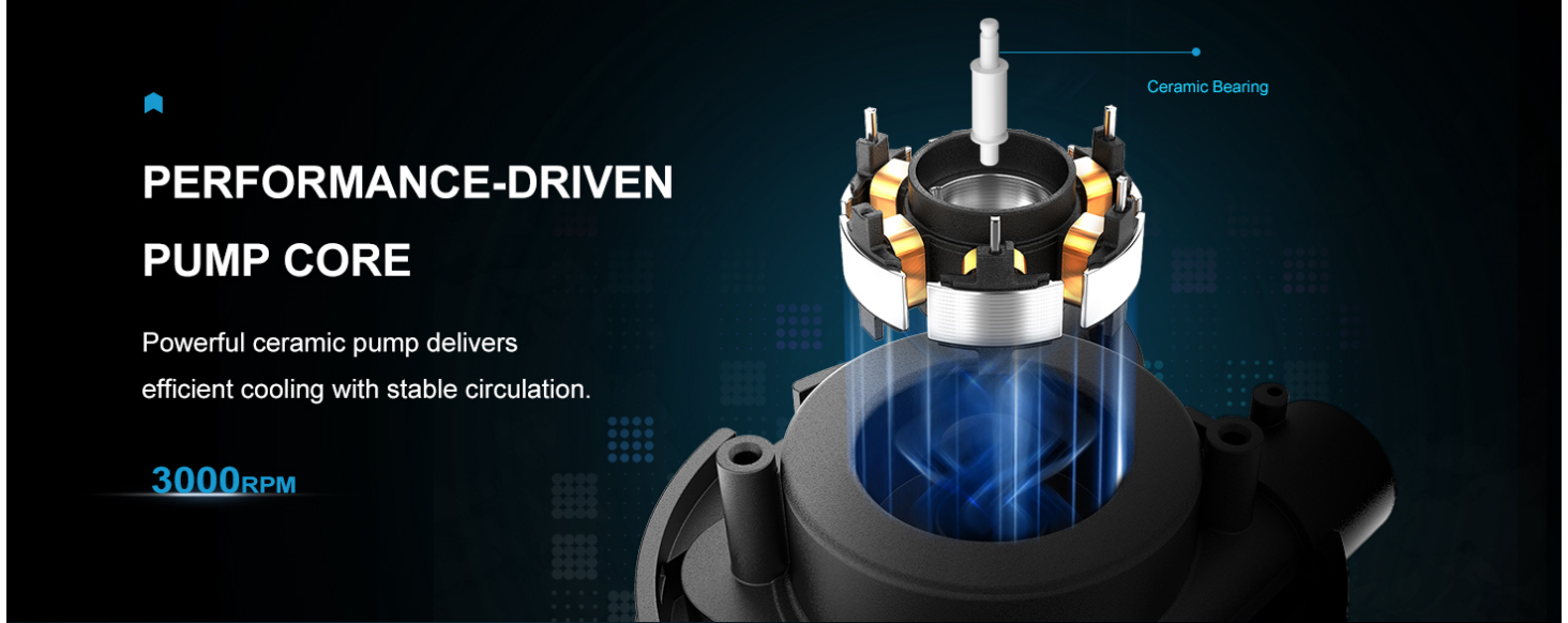 SAMA L50 360mm Liquid CPU Cooler AIO Cooler - Black