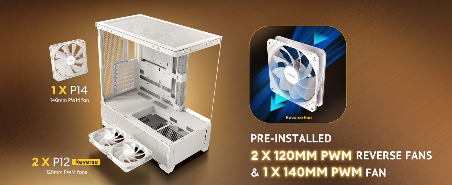 Antec C6 Wood White Mid-Tower Case