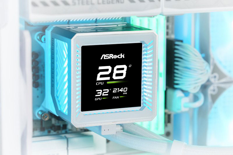 ASRock Steel Legend 360 LCD AIO Liquid Cooler