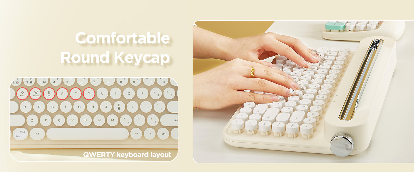 Comfortable Round Keycaps