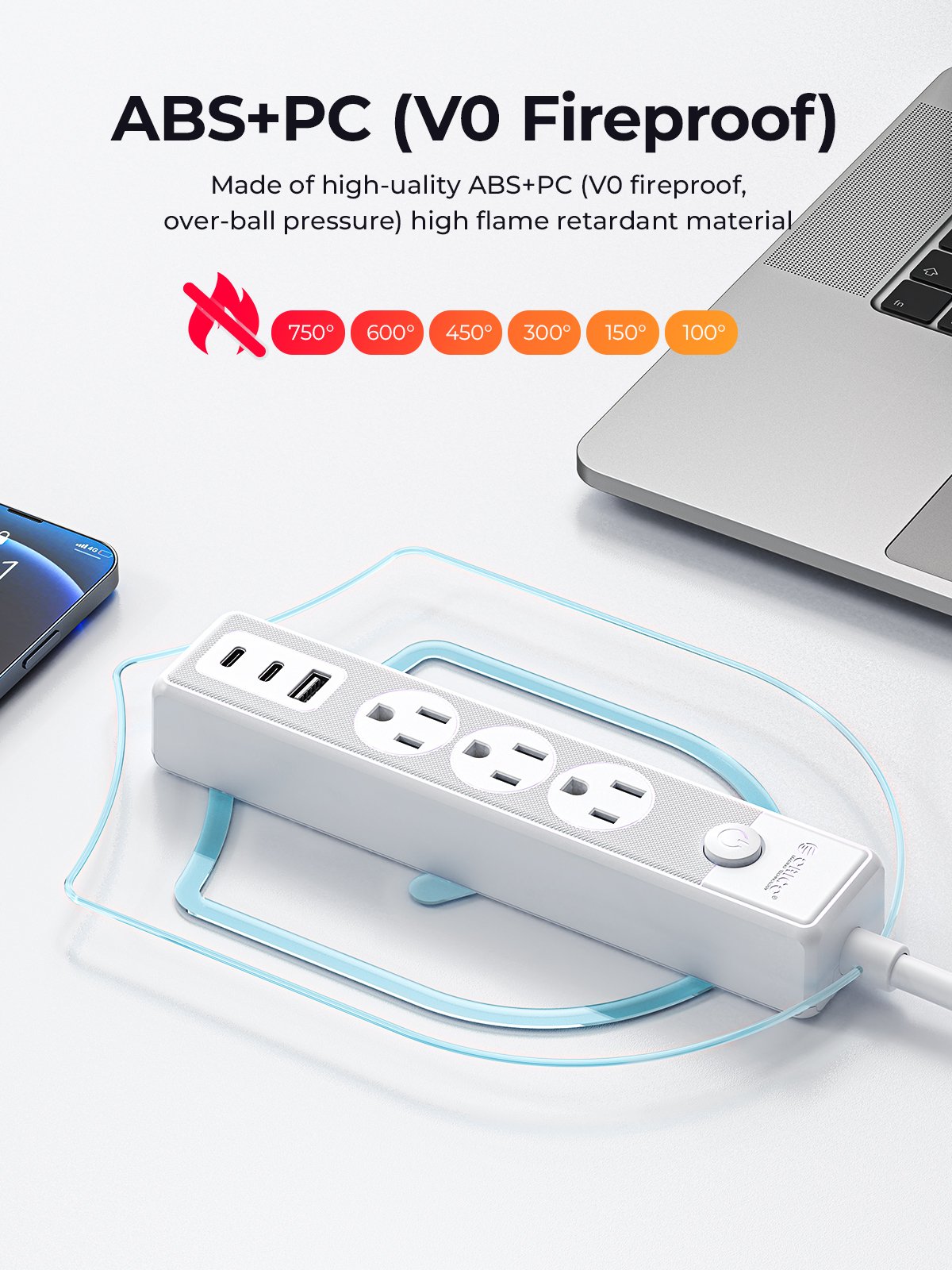 ORICO Flat Plug Power Strip