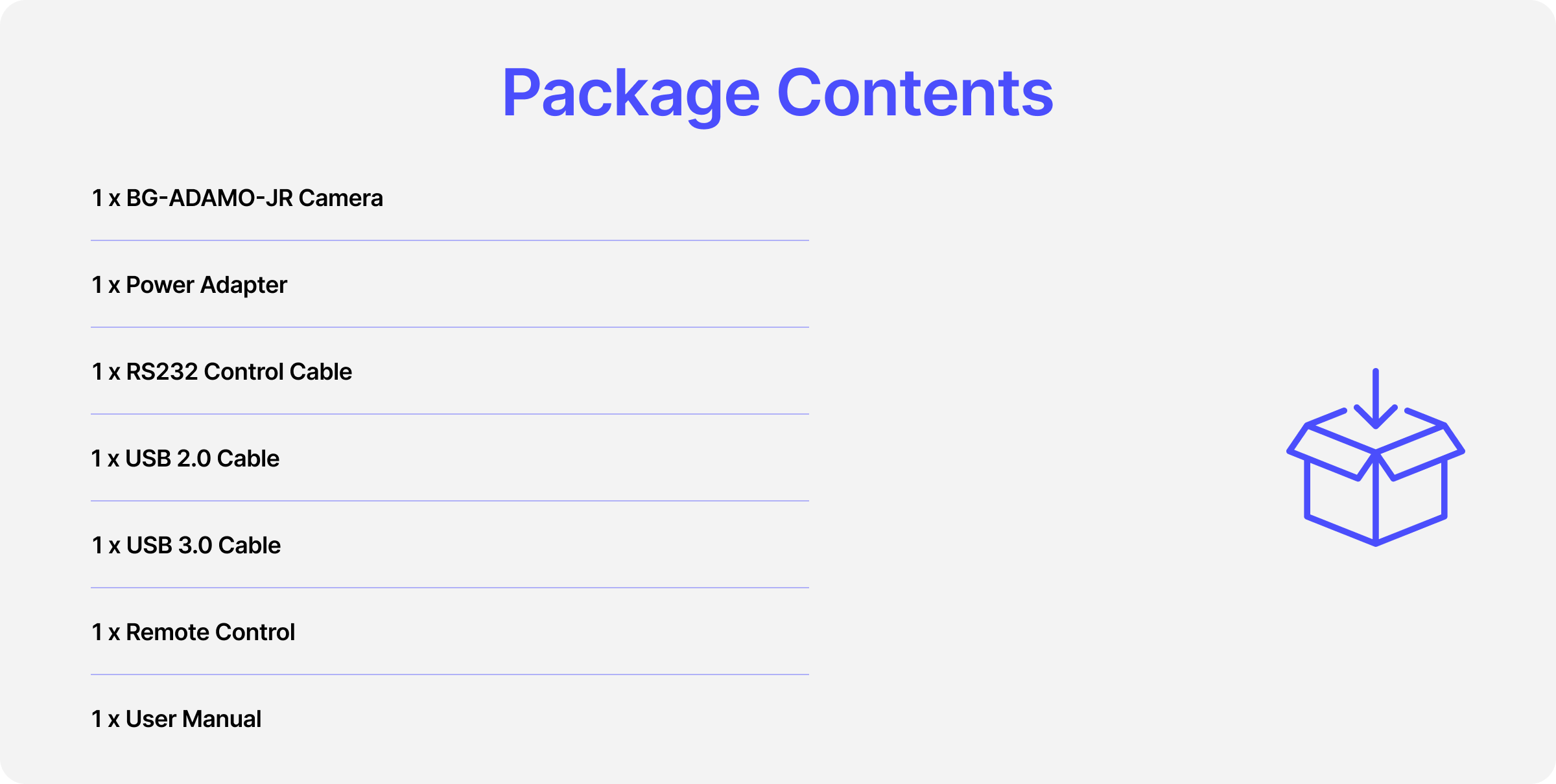 package contents