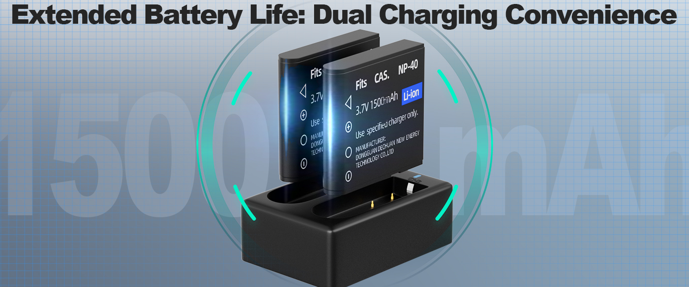 Extended Battery Life: Dual Charging Convenience