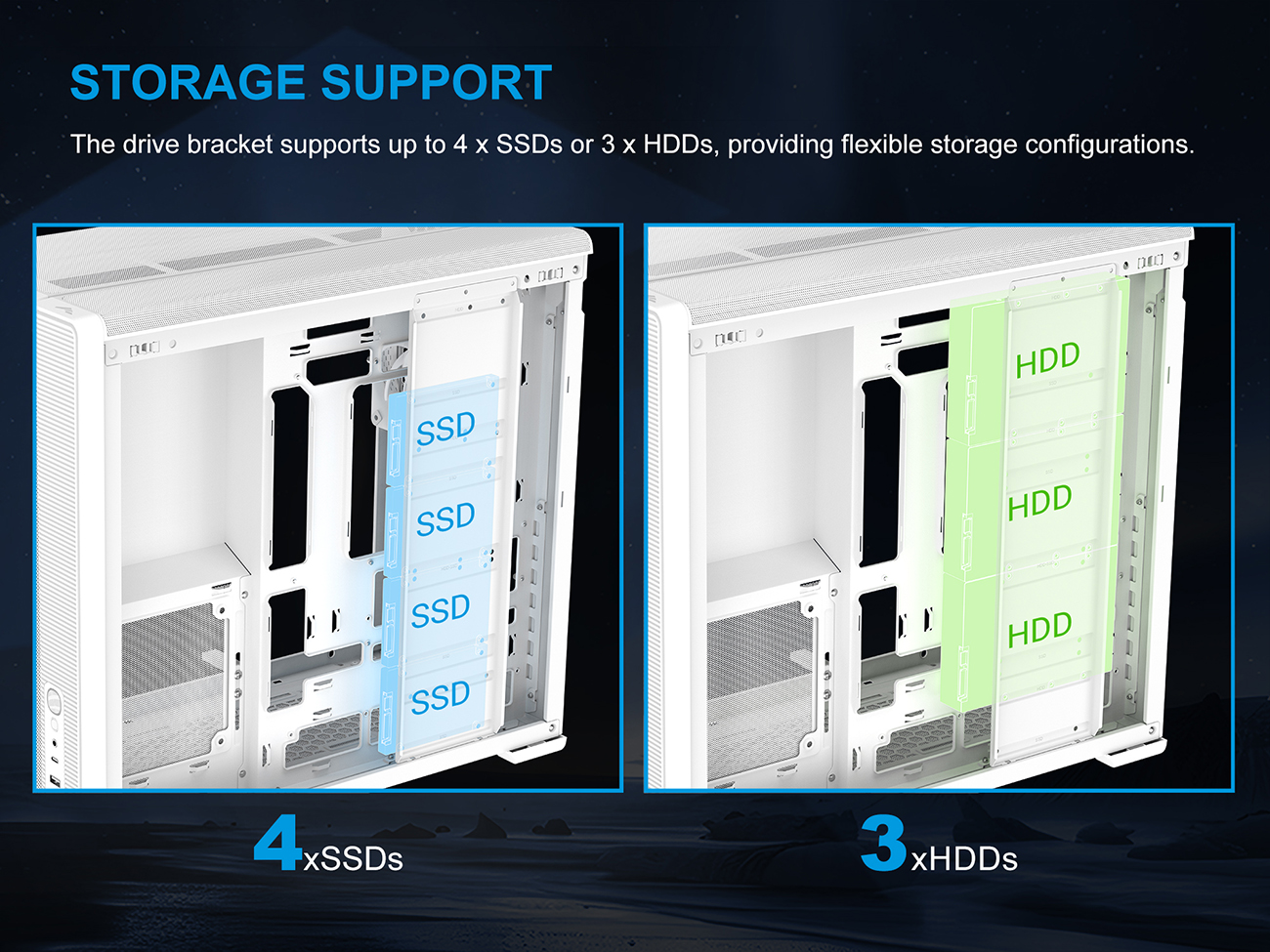 SAMA S50 ATX Mid Tower Case - White