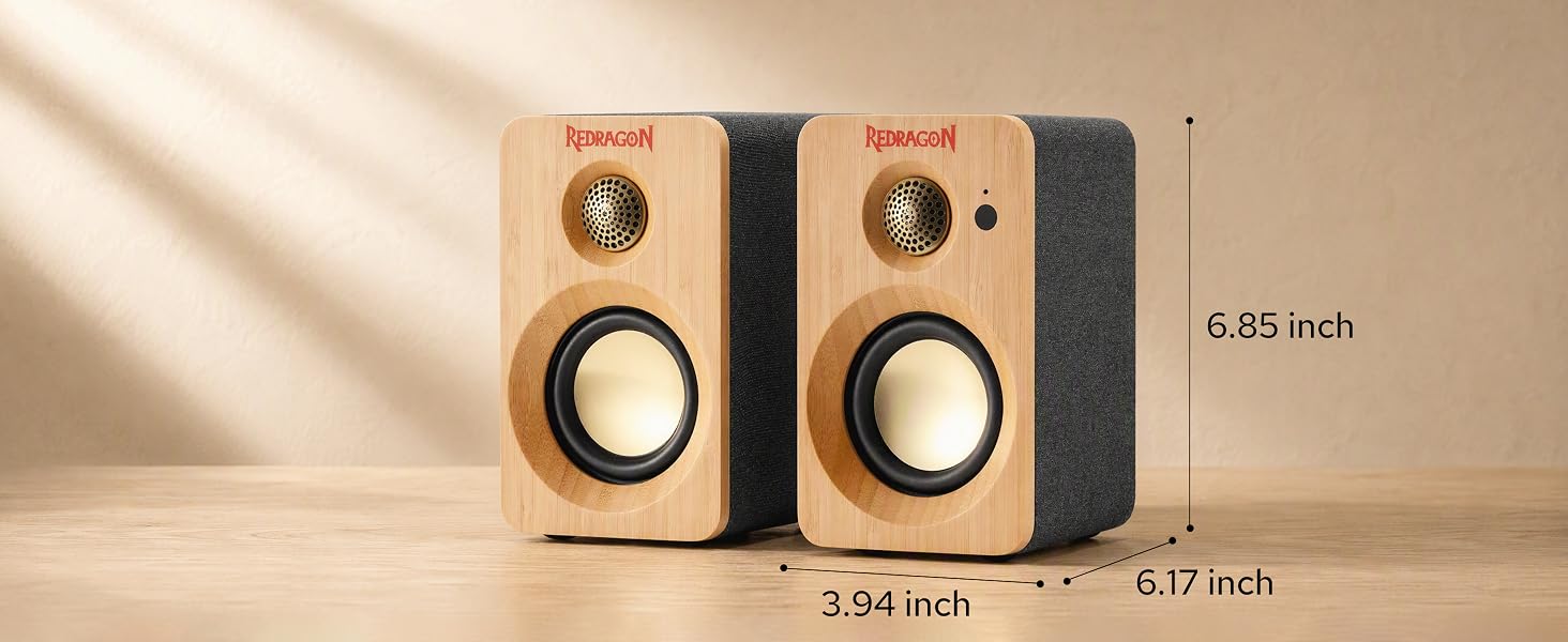 Redragon GS818 Multimedia Speaker, 60W Peak 2.0 Desktop Computer Speakers