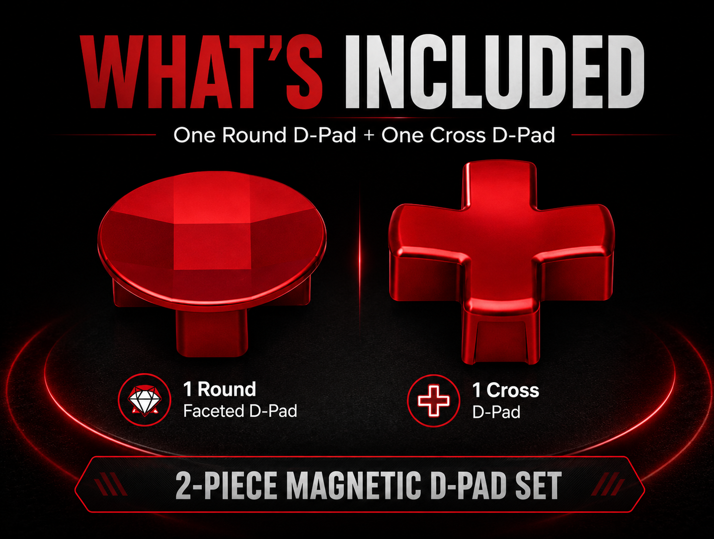 one round d-pad, one cross d-pad