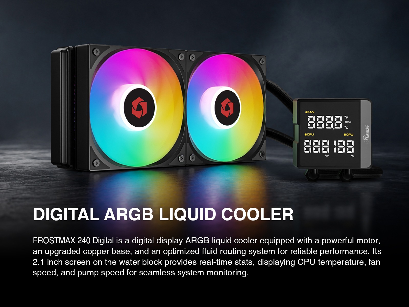 Rosewill RW-240 DIGITAL All-in-One CPU Cooler