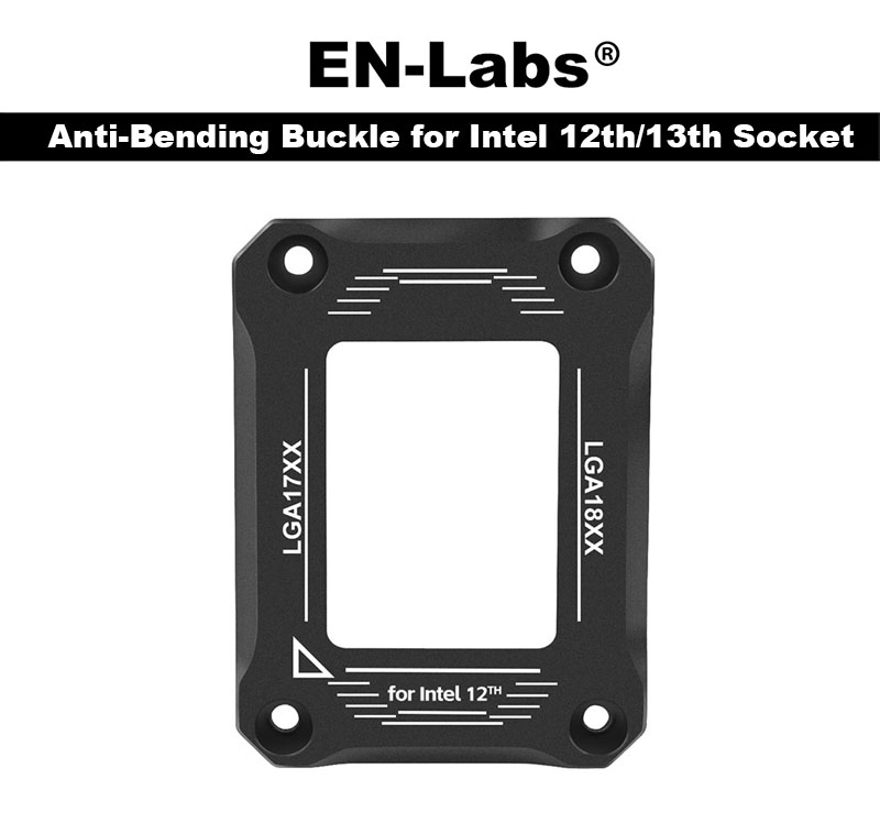 AVERZELLA LGA 1700 CPU Contact Frame,Anti-Bending Buckle Anodizing Kit for  Aluminum,Bending Corrector Frame Retrofit Kit for Intel 12th/13th