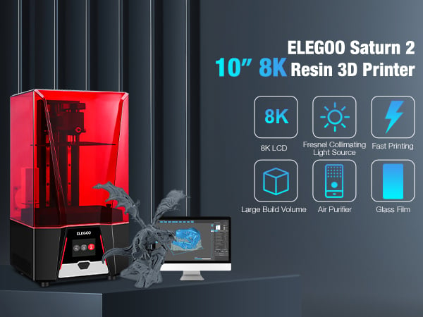 ELEGOO Saturn 2 8K Resin 3D Printer – ELEGOO Official