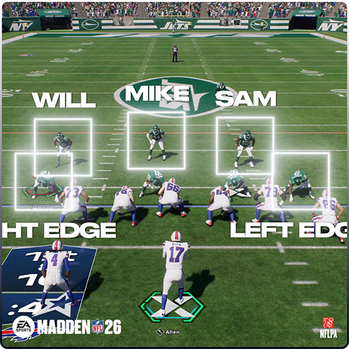 Madden NFL 26 roster management interface showing modernized depth charts and Wear and Tear system