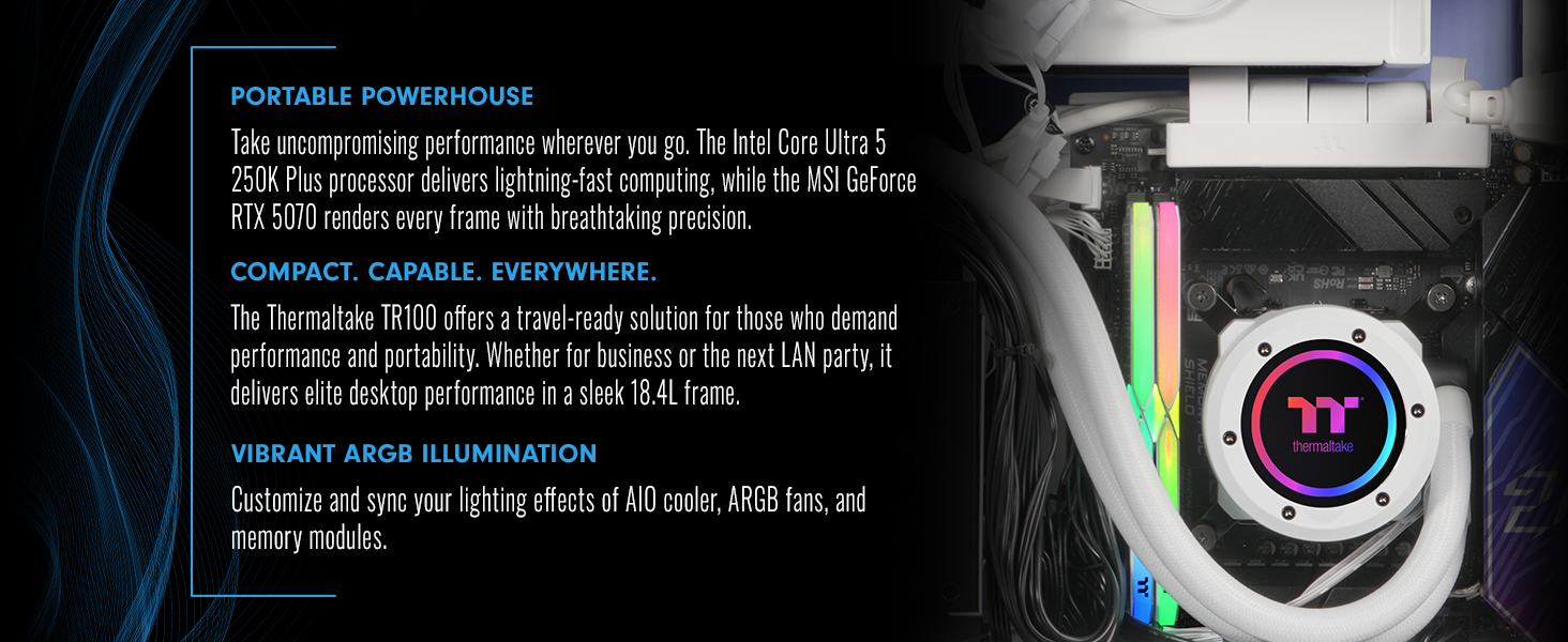 Thermaltake LCGS Traveler u2570H Mini-ITX Gaming PC