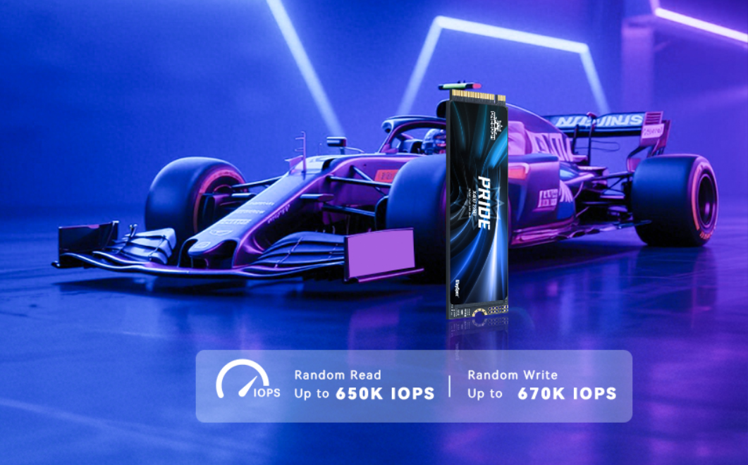 650K/670K IOPS performance: lightning-fast game loads, 8K video editing, and instant AI rendering