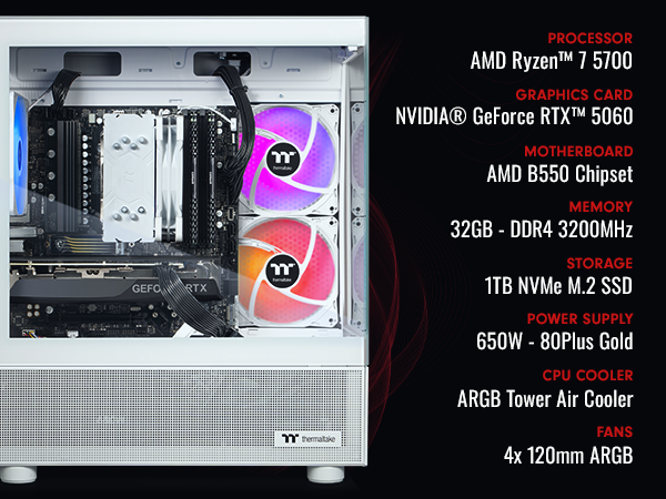 Thermaltake LCGS NE 5760S-V170S Gaming Desktop
