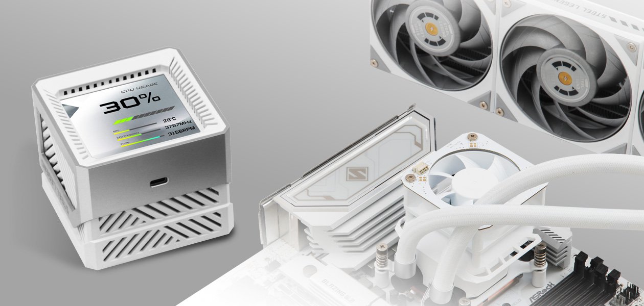 ASRock Steel Legend 360 LCD AIO Liquid Cooler