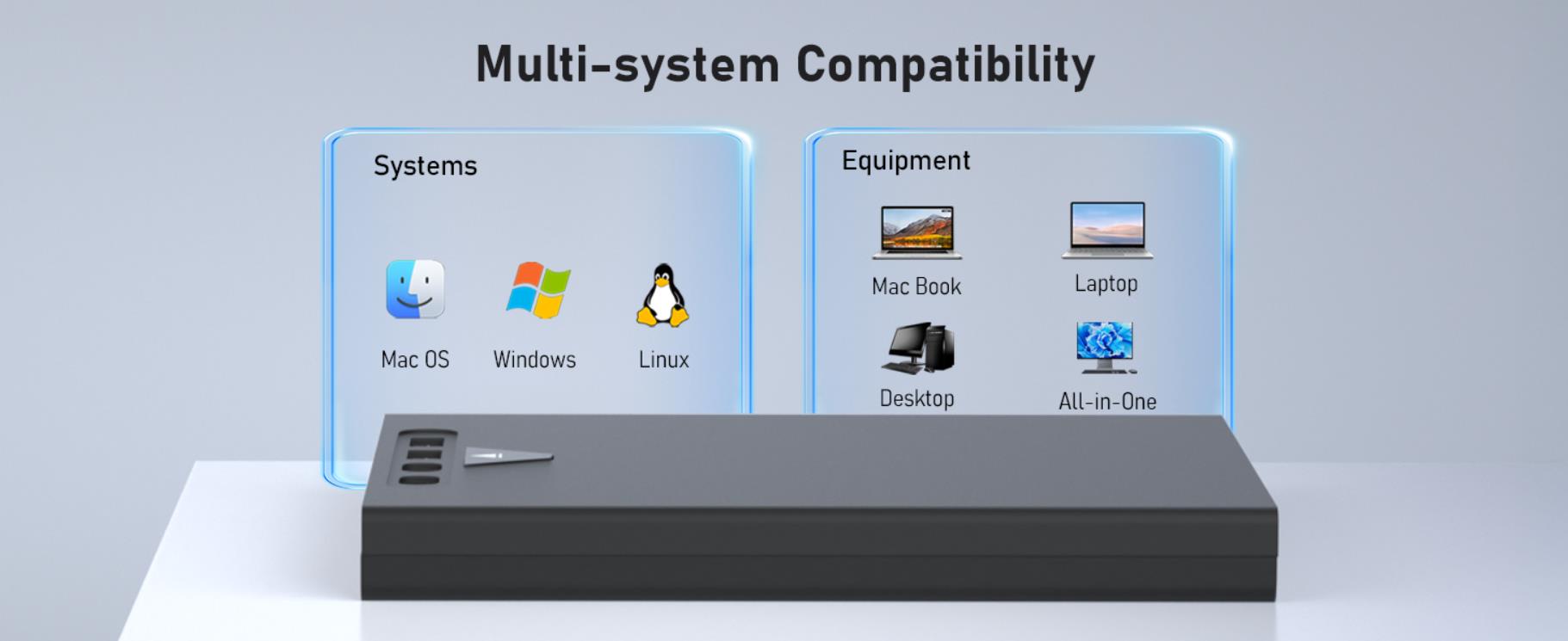 External Blu Ray Drive for Laptop, 7 in 1 Support 100G Disc Read/Write Bluray Drives, Portable Exter