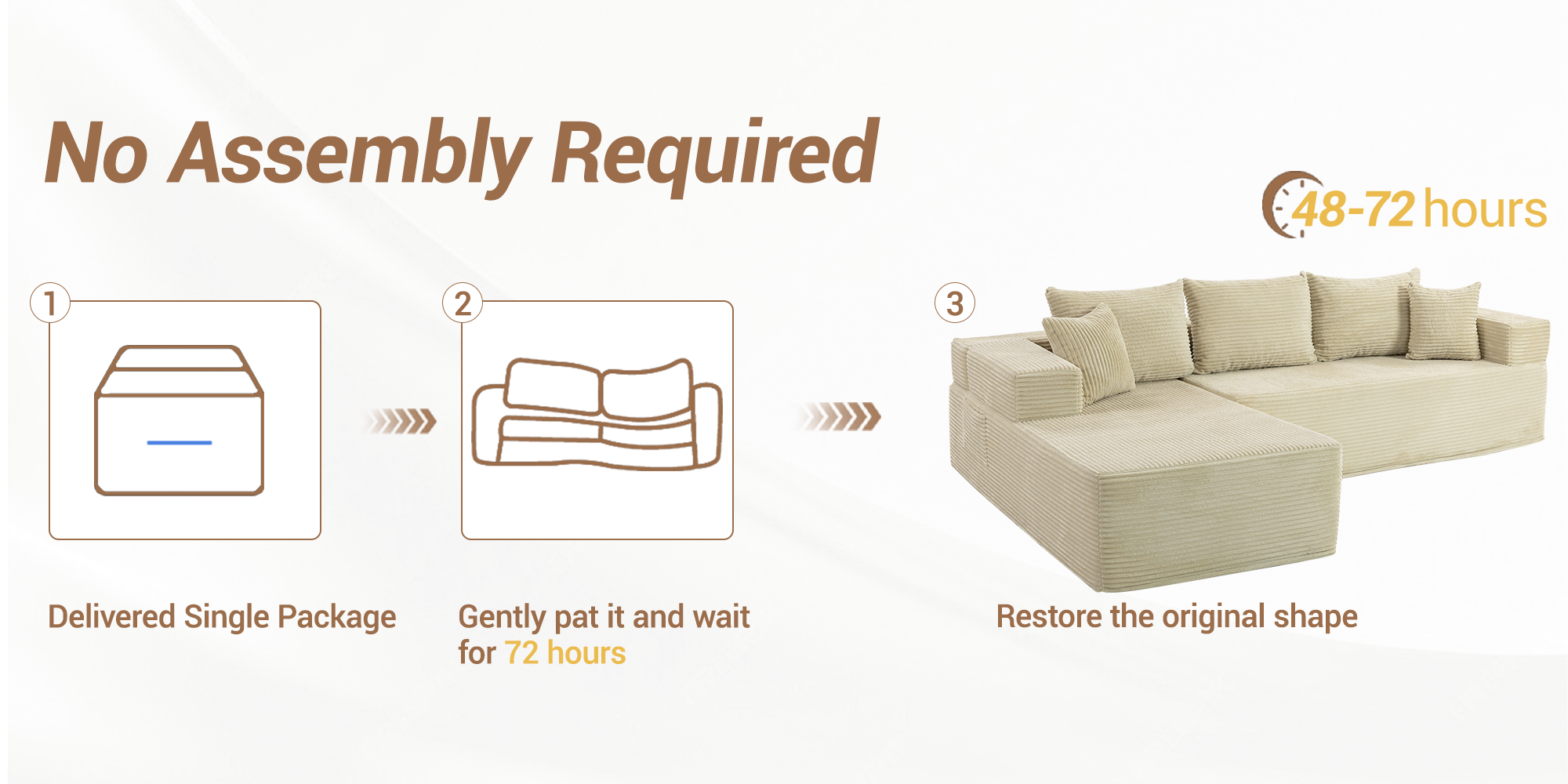 no assembly required