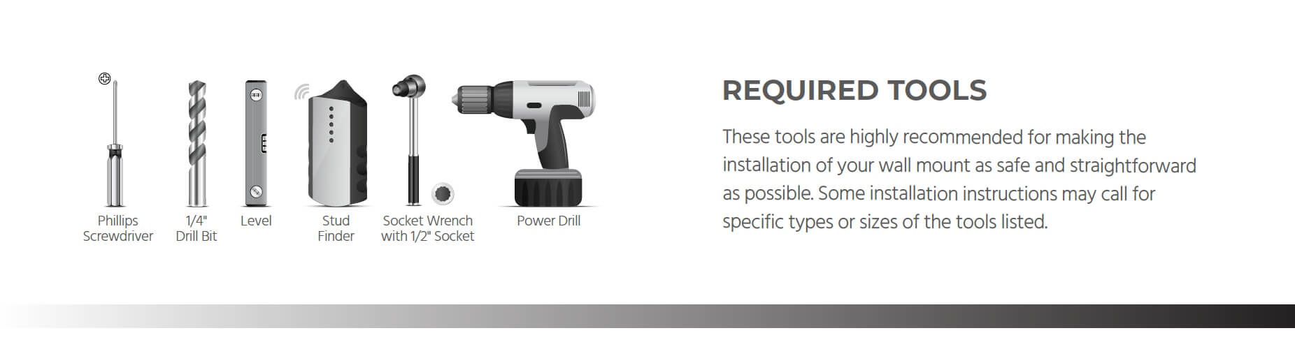 2x1 Display Adjustable Tilt Menu Board TV Wall Mount for LED Screens between 32in to 65in, Max Weigh
