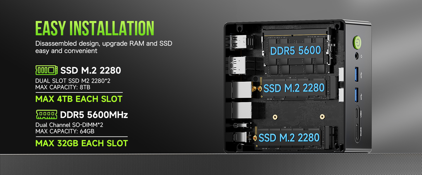 DUAL RAM & STORAGE SLOTS