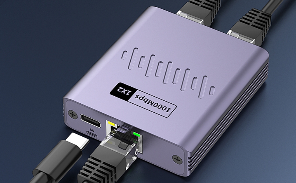Ethernet Splitter 1 to 2 1000Mbps, Gigabit Ethernet Splitter,LAN Network Splitter