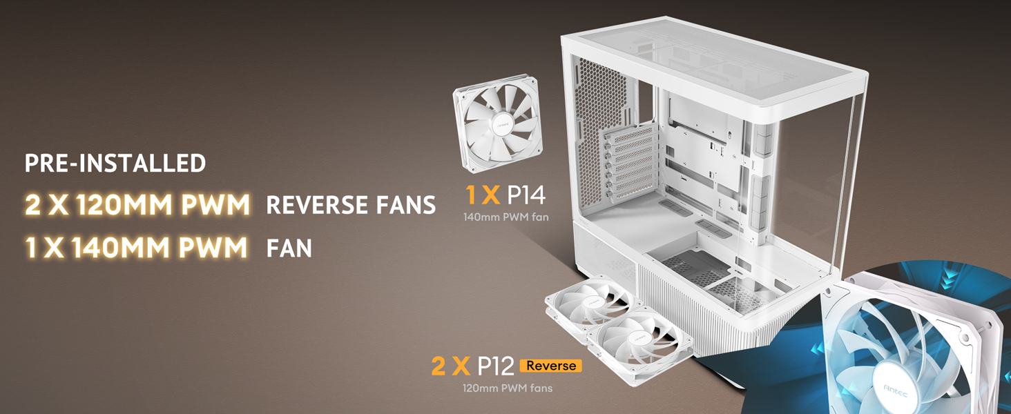 Antec C6 Curve Air White Mid-Tower Case