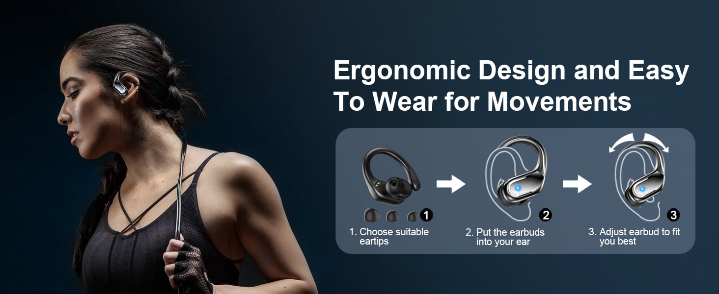 Wireless Earbuds, 75Hrs Bluetooth 5.4 Headphones, Bluetooth Earbuds with ENC Noise Canceling